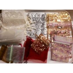 108 pakket/ partij organza cadeau/sieraden zakjes