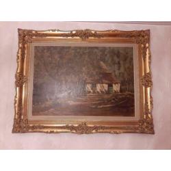 Schilderij van Théophile De Bock (gesigneerd op doek)