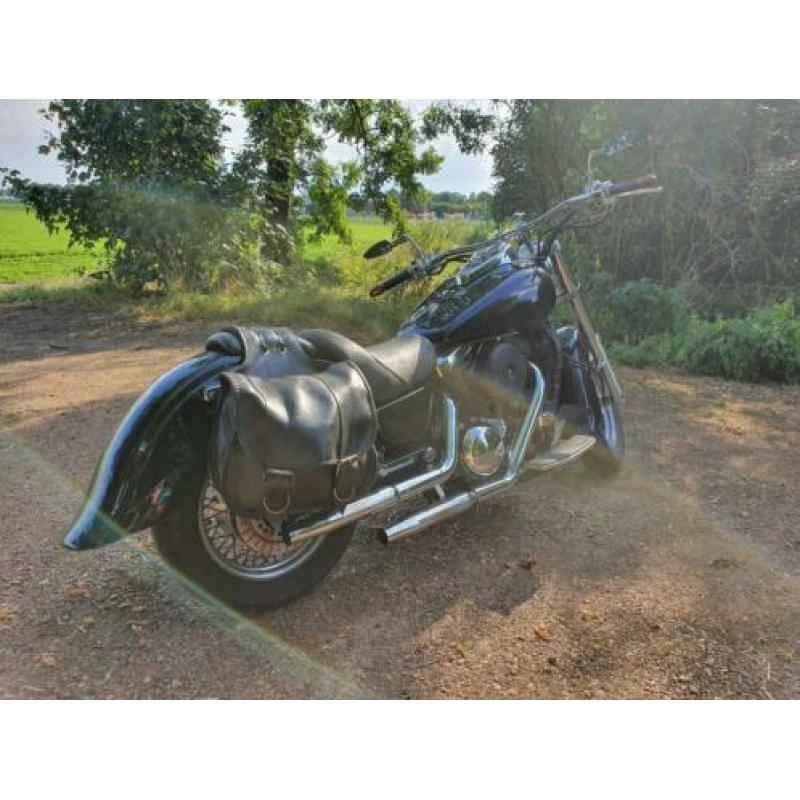 Kawasaki VN1500 chopper, Cobra open uitlaat, breed stuur,