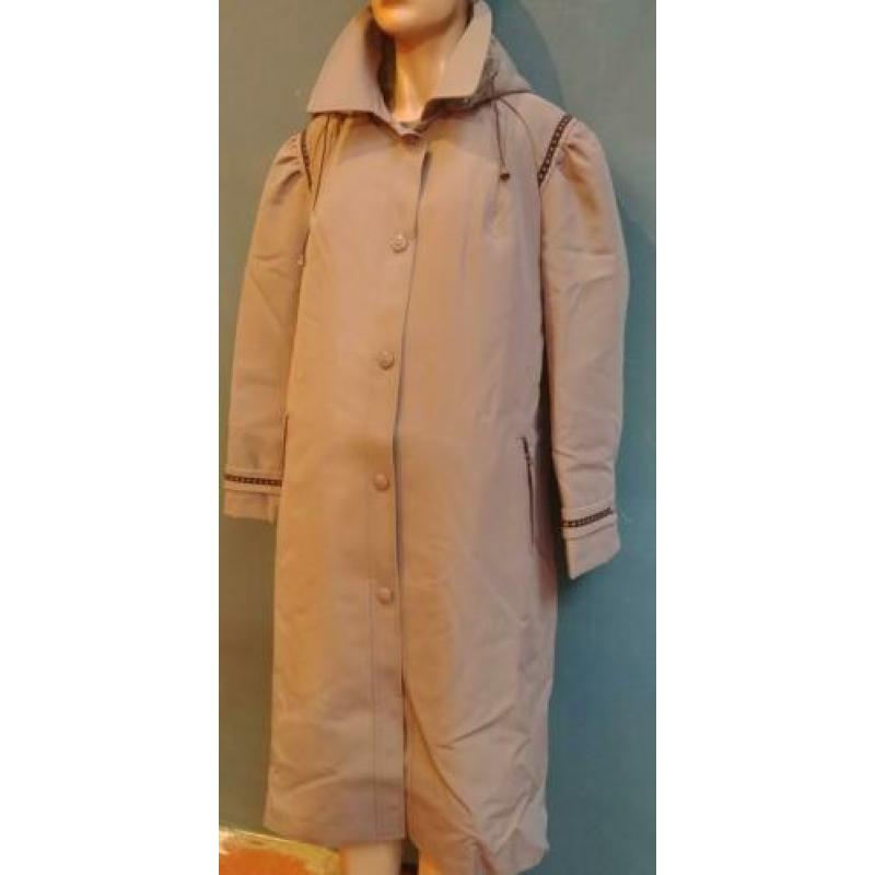 Vintage trenchcoat (80s/90s) met subtiele pofmouw ( MT M)