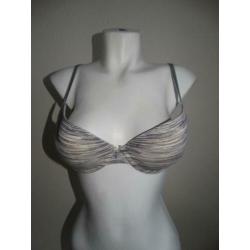 Dames Push - Up BH 80 C Grijs / Wit