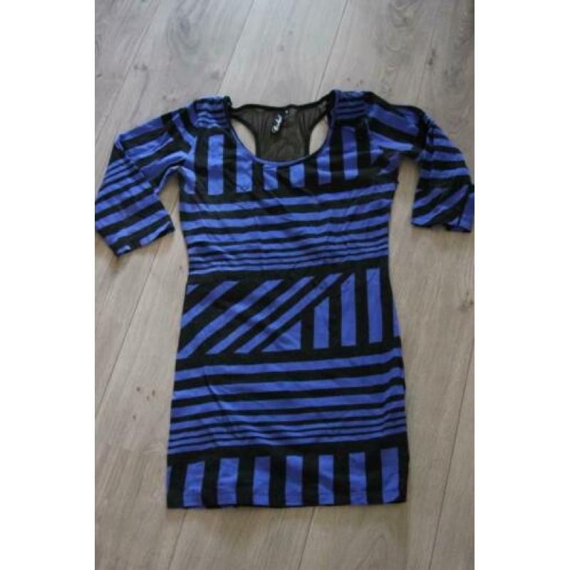 Zwart/blauw jurk COOLCAT, maat M (W11)