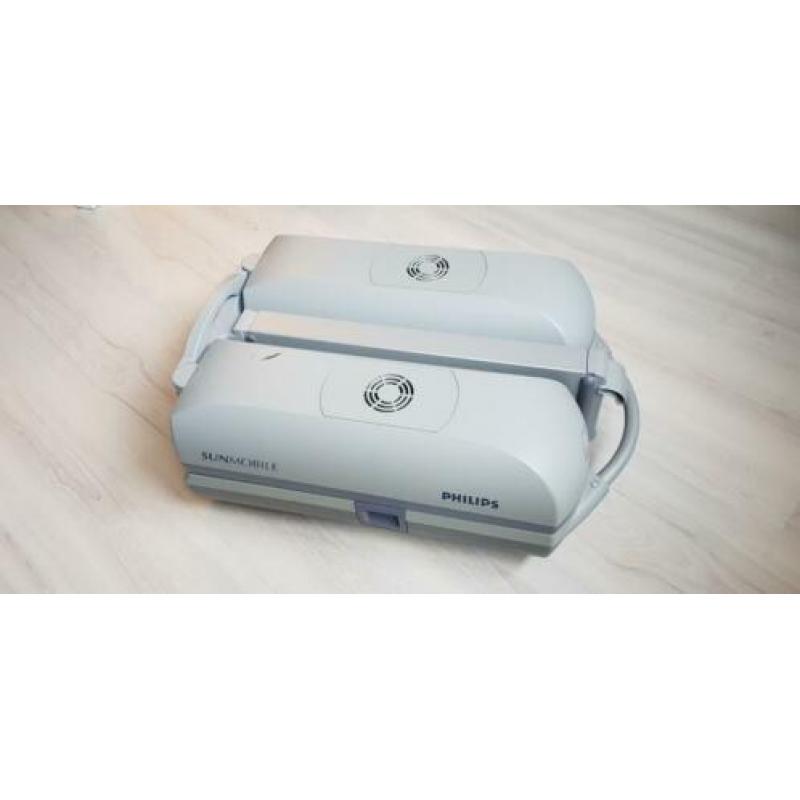 Philips sunmobile zonnebank met gezichtsbruiner