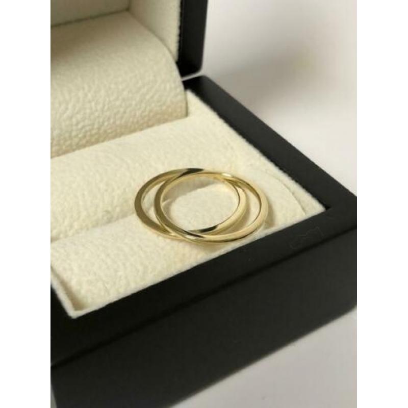 PM-8391119 Set 14 Karaat Gouden Aanschuif Ringen