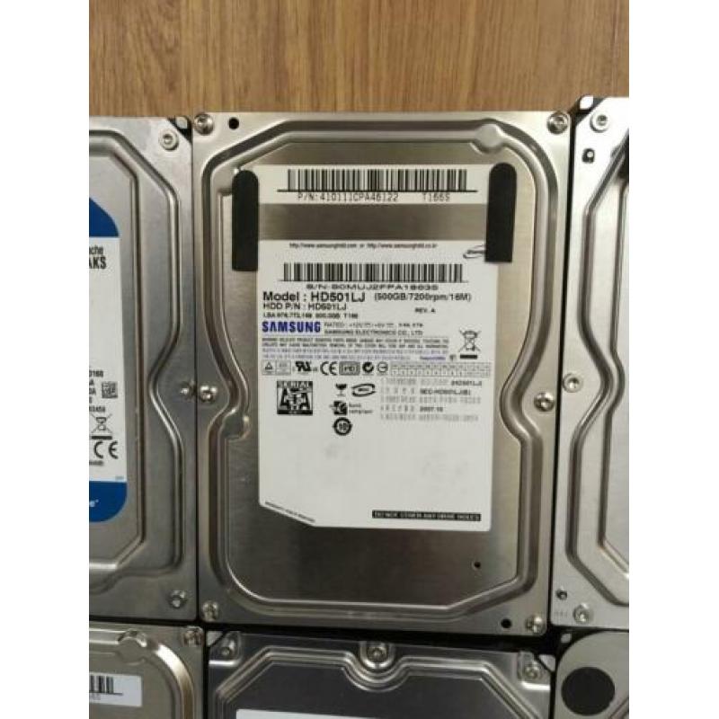 Sata schijven 500gb en 1tb