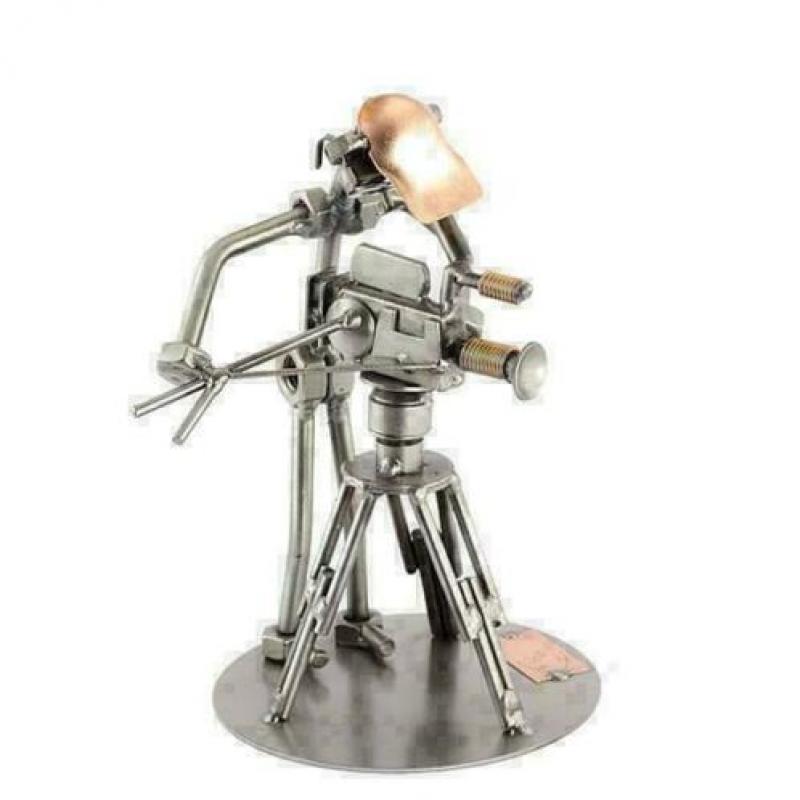Cameraman met statief - steelman, camera, filmen, beeldje