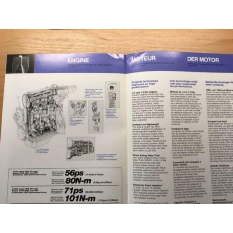 Autofolder/Brochure Suzuki Swift 1988 20 pagina's + Tech dat