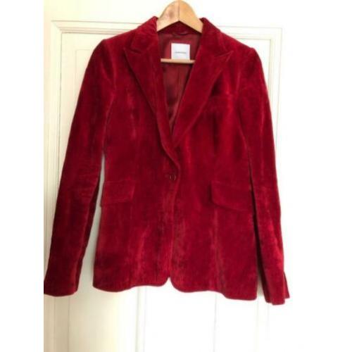 Costume National rode fluwelen Blazer Maat S