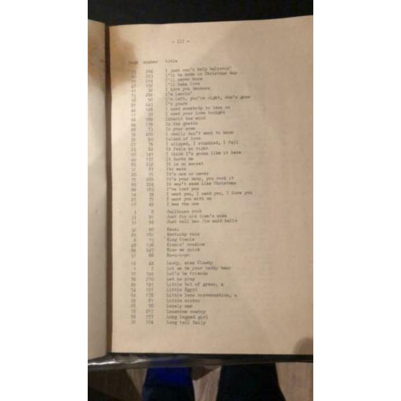Songboek van Elvis voor de verzamelaar