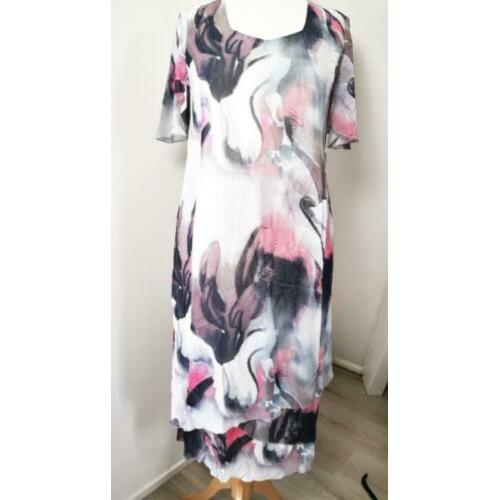 Sempre piu luxe chiffon laagjes jurk 44-46