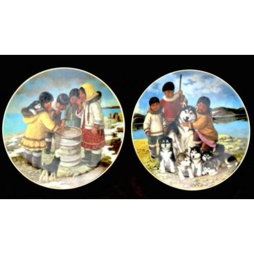 Anna Perenna 2x wandbord uit de serie Arctic Spring