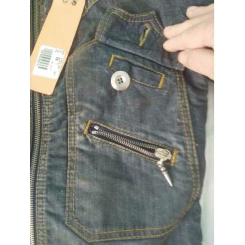 Replay spijker jeans denim jas jack, maat 176