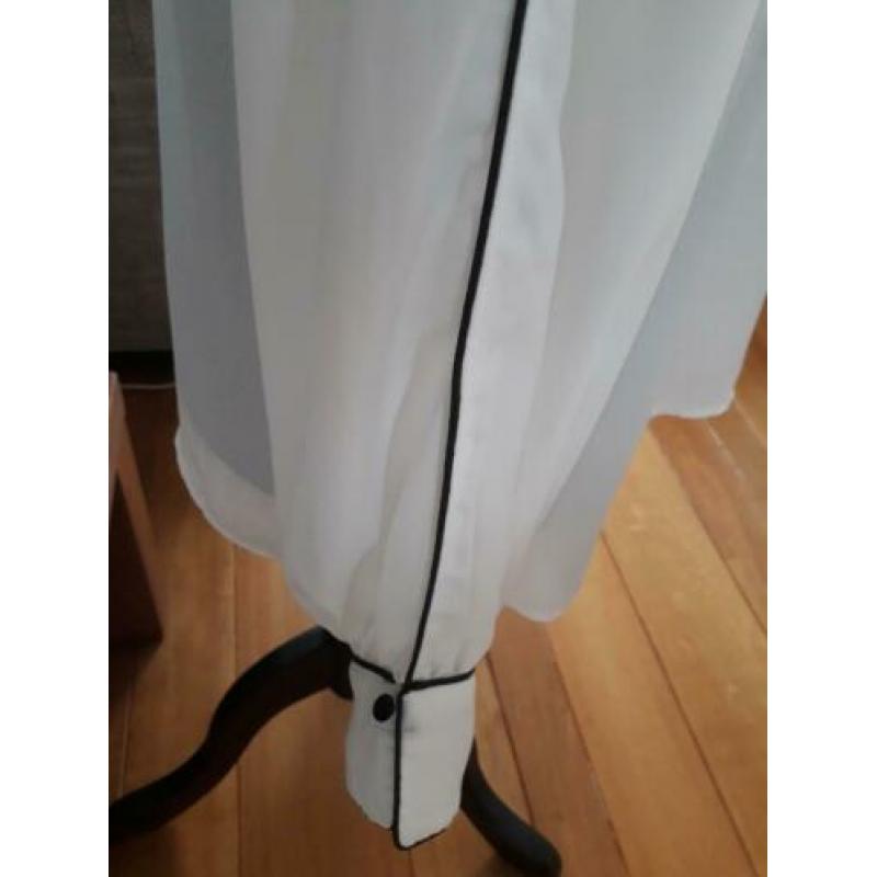 Nieuw mooie zwarte voile blouse met biesje maat 40 M ONLY