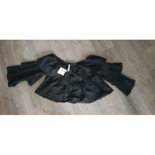 Golden Days zwarte off-the-schoulder top maat M