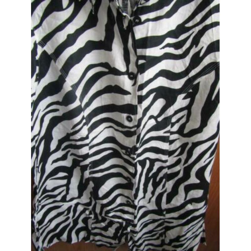 Samoon by Gerry Weber 100% linnen blouse jasje, maat 46