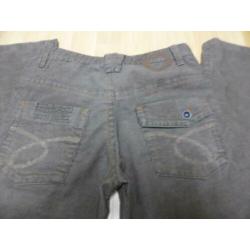 NIEUW!! Taupe donker beige ribfluwelen zeer lange broek 38 M
