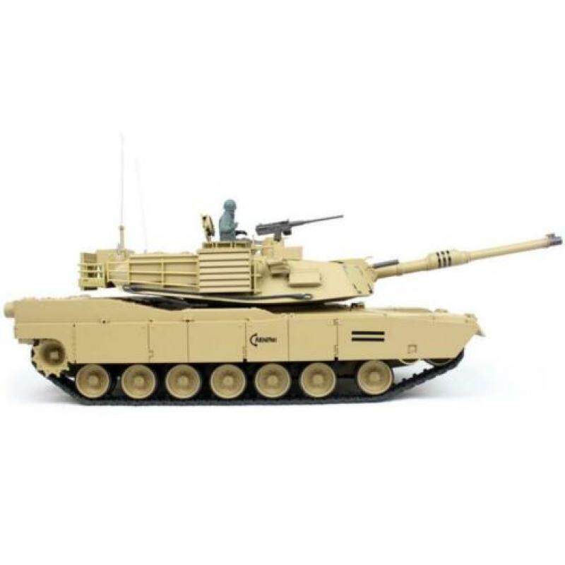 Torro 1:16 RC M1A2 Abrams sand BB+IR RC tank 2.4GHz