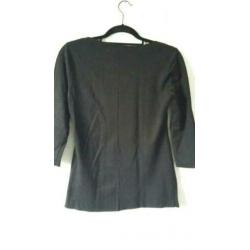 Leerlook top shirt longsleeve Geisha mt 36 / S. Zgan