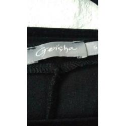 Leerlook top shirt longsleeve Geisha mt 36 / S. Zgan