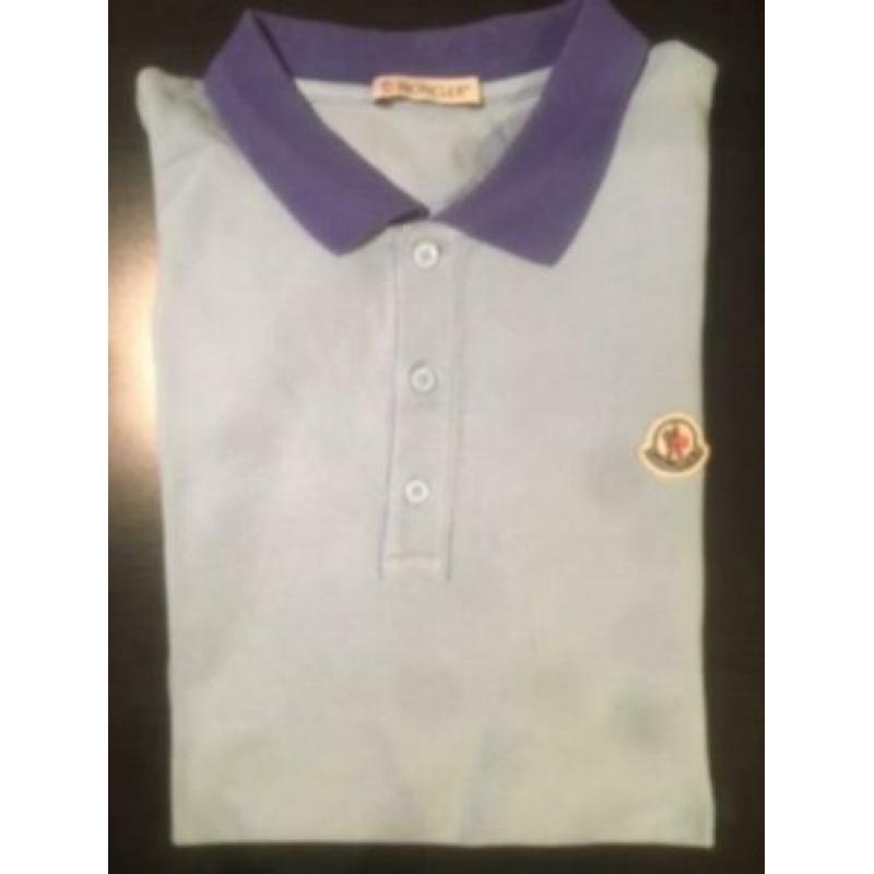 Moncler polo blauw 164