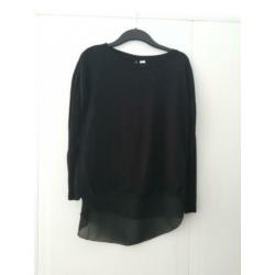 H&M Divided zwarte top - maat M