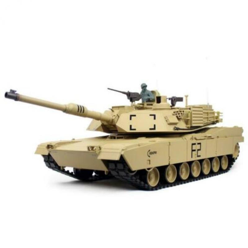 Torro 1:16 RC M1A2 Abrams sand BB+IR RC tank 2.4GHz