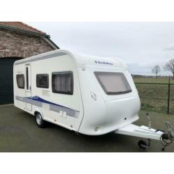 Hobby Excellent 455 UF 2010 Brand voortent , luifel,