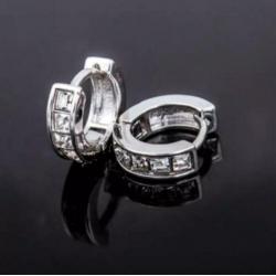 925 Sterling Zilveren Oorringen met Zirkonia Nieuw