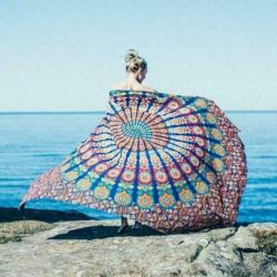 Honana Bohemian Style Polyester fiber Beach Yoga Mat -Nieuw!