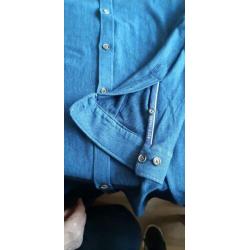 Overhemd blue crane maat S/38