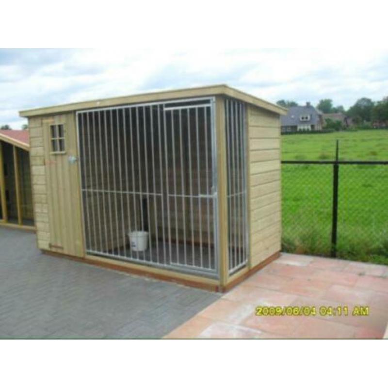 UNIEK hondenhokken met overdekte kennel hondenkooi hondenren