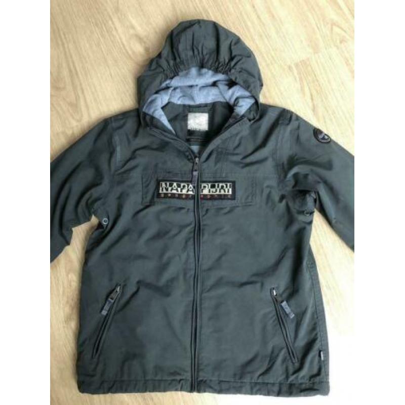 supermooi Napapijri Rainforest jas donkergrijs als nieuw!