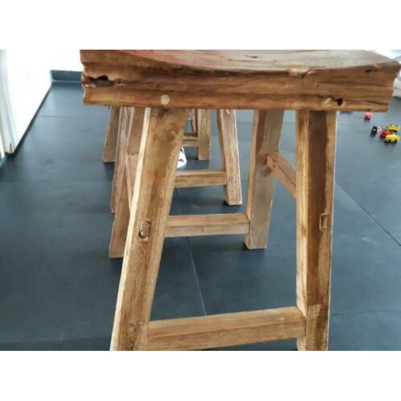 Chinese houten krukjes