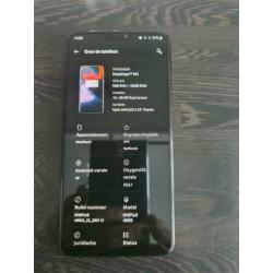 Zwarte oneplus 6 128gb geheugen inclusief accessoires