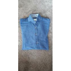 Overhemd blue crane maat S/38