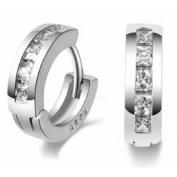 925 Sterling Zilveren Oorringen met Zirkonia Nieuw