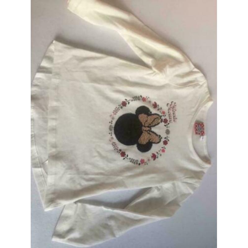 Minnie mouse longsleeves, maat:110
