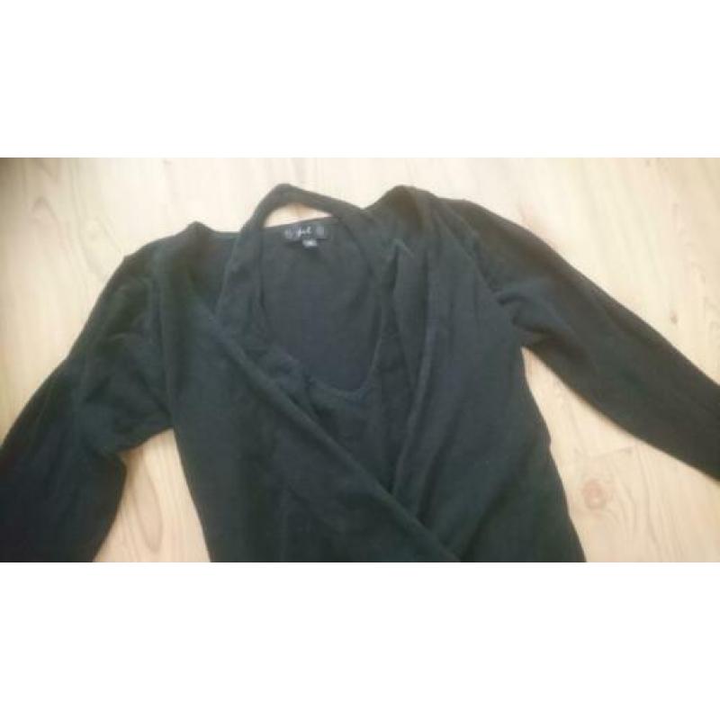 JCL Topje Shirtje Vestje met hempje Dames Zwart Maat M