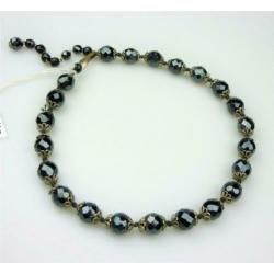 Opruiming French Jet ketting uit 1920-1930 / Z2667
