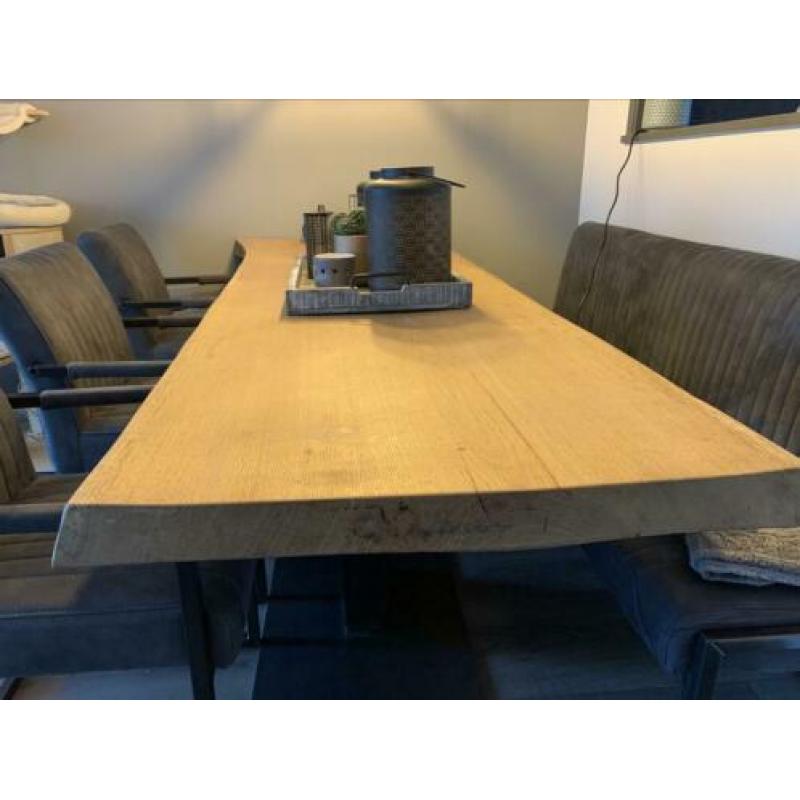 Eiken houten tafelblad 250x85x5cm