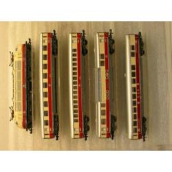 N Spoor Minitrix 5 delig DB TEE set zeer nette staat
