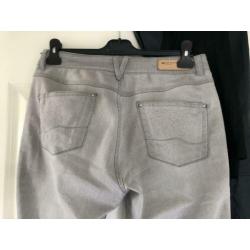 Expresso skinny jeans maat 38 lichtgrijs stretch