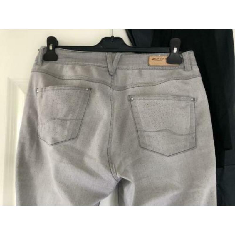 Expresso skinny jeans maat 38 lichtgrijs stretch