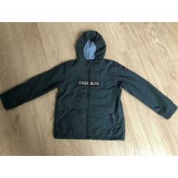 supermooi Napapijri Rainforest jas donkergrijs als nieuw!