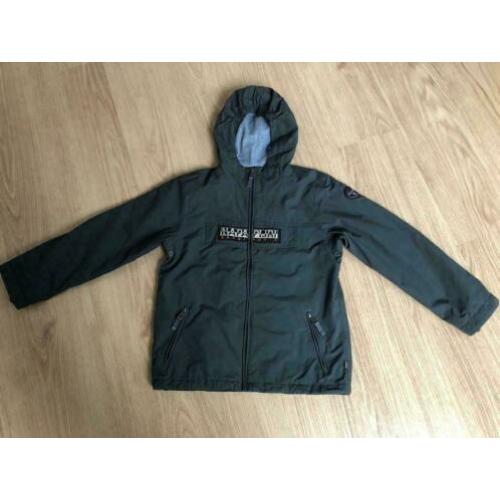 supermooi Napapijri Rainforest jas donkergrijs als nieuw!