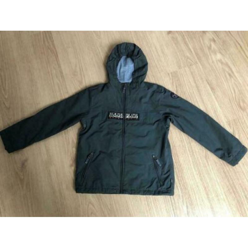 supermooi Napapijri Rainforest jas donkergrijs als nieuw!