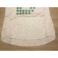 Nieuw T-shirt Le Big grijs met groen merk 122/128 stip