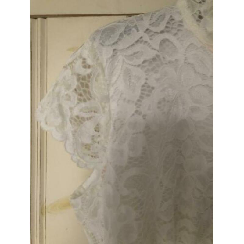 MORGAN kanten top offwhite mt L/XL