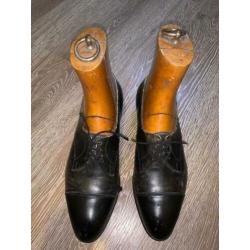 vintage brocante antieke houten mallen + schoenen