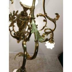 Kroonluchter / verguld brons / glas / 1900 / Rococo